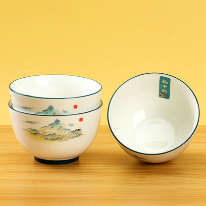 4.8 - inch Printed Millennium Bowl with Encountering Turquoise Pattern M.66 JPDB