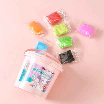 Jiangxiaohei 1TG211 Candy Bucket 12 Colors Light Clay Non-Toxic Non-Sticky Kids Handcraft DIY Toy M.71
