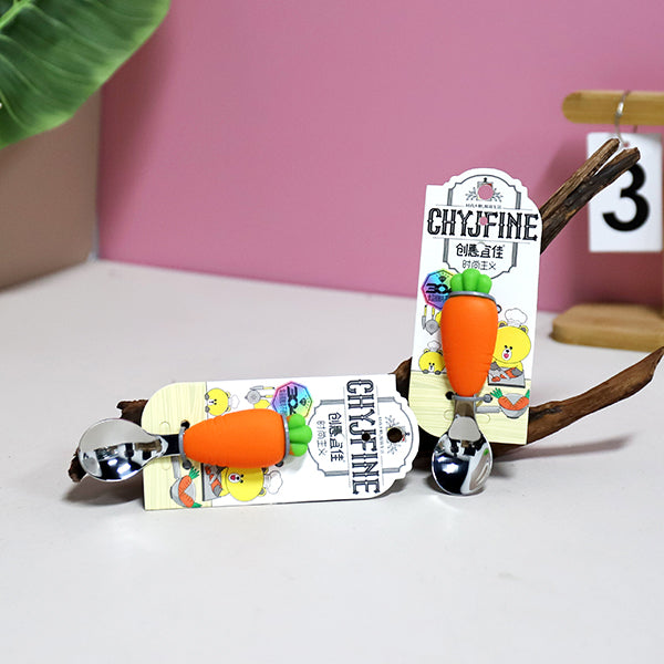 TF - 2119 304 Stainless Steel Kids' Carrot Spoon M.66 JPDB