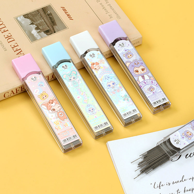 Baby Three Years Old 851 Pencil Lead 0.5mm 80pcs Resin Graphite Refill HB for Kids' Mechanical Pencils M.82