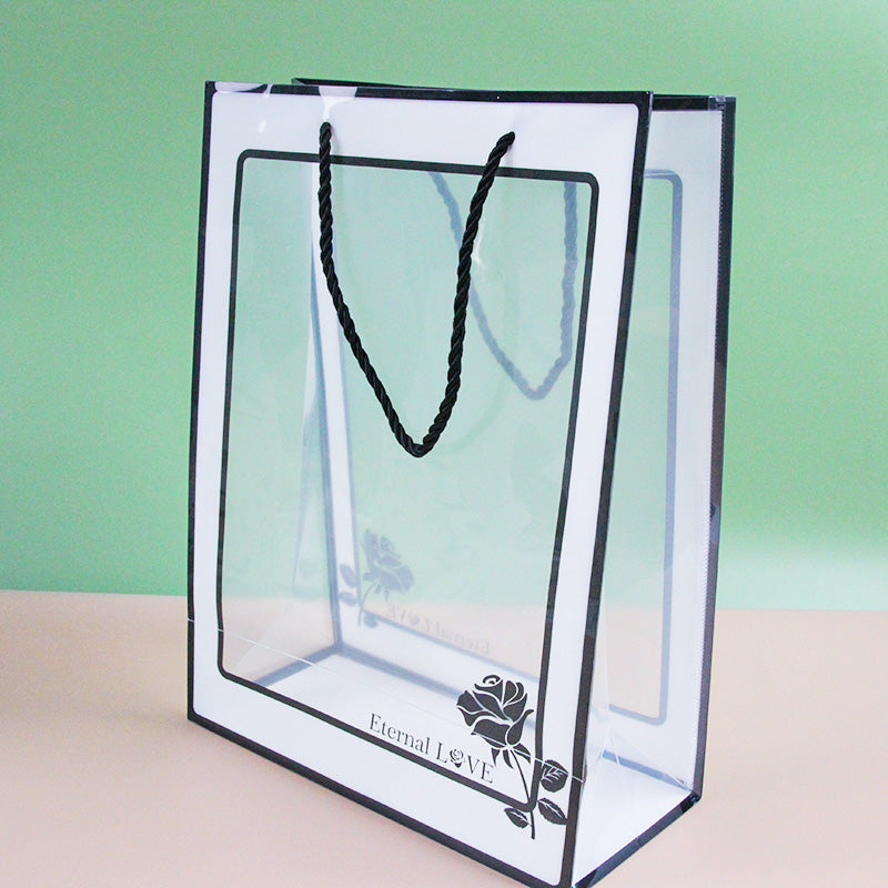 Large Transparent Rose Gift Bag (Vertical) M24 M.73