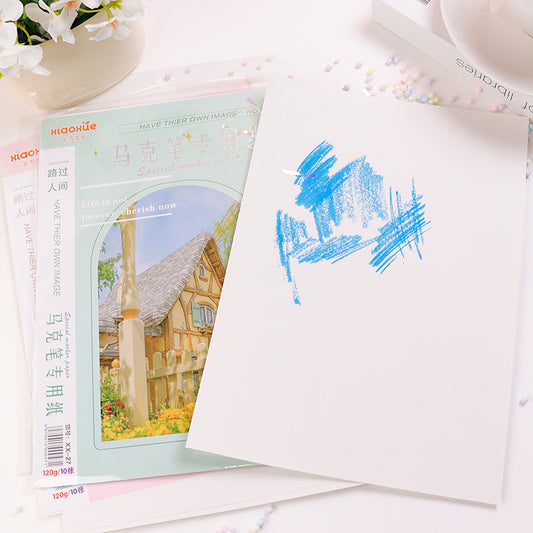 XX-27 Marker Paper 120g Anti-Bleeding 10 Sheets/Pack A4/A5 for Alcohol/Oil Markers M.81