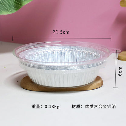 CHOREUSY Model 7682 Disposable Round Aluminum Foil Baking Pan (800 ML  5 Pcs)M.27