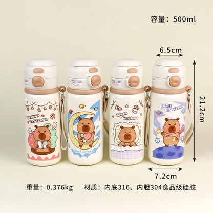 500ml Capybara Dream Sail Vacuum Thermal Insulated Mug - Model YSM8707 M.26 JPDB