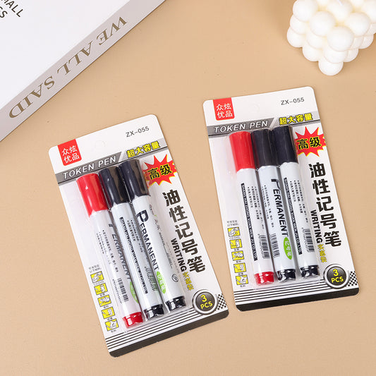 Zhongxuan ZX - 055 Oil - based Marking Pens (3 - piece set) M.82