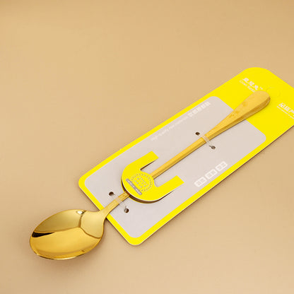 6332 Crown Rabbit Gold-Plated Ice Pointed Spoon M.66