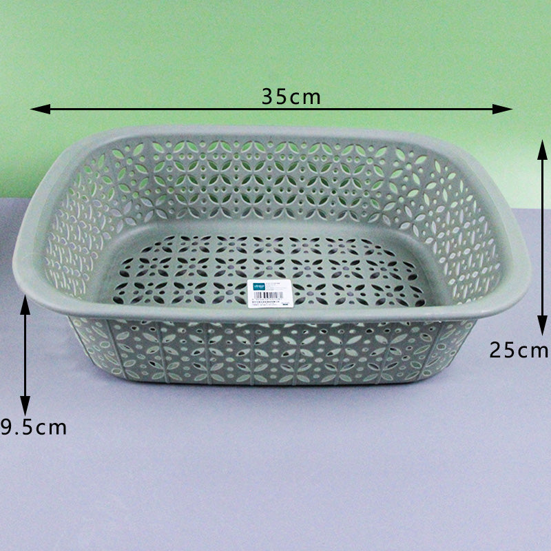 Yidele 8278 Clover Rectangular Basket (150) M.13