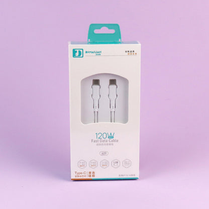 1.2m 120W Type-C to Type-C Data Cable - Model A09 (Huawei Compatible) A12JPDB