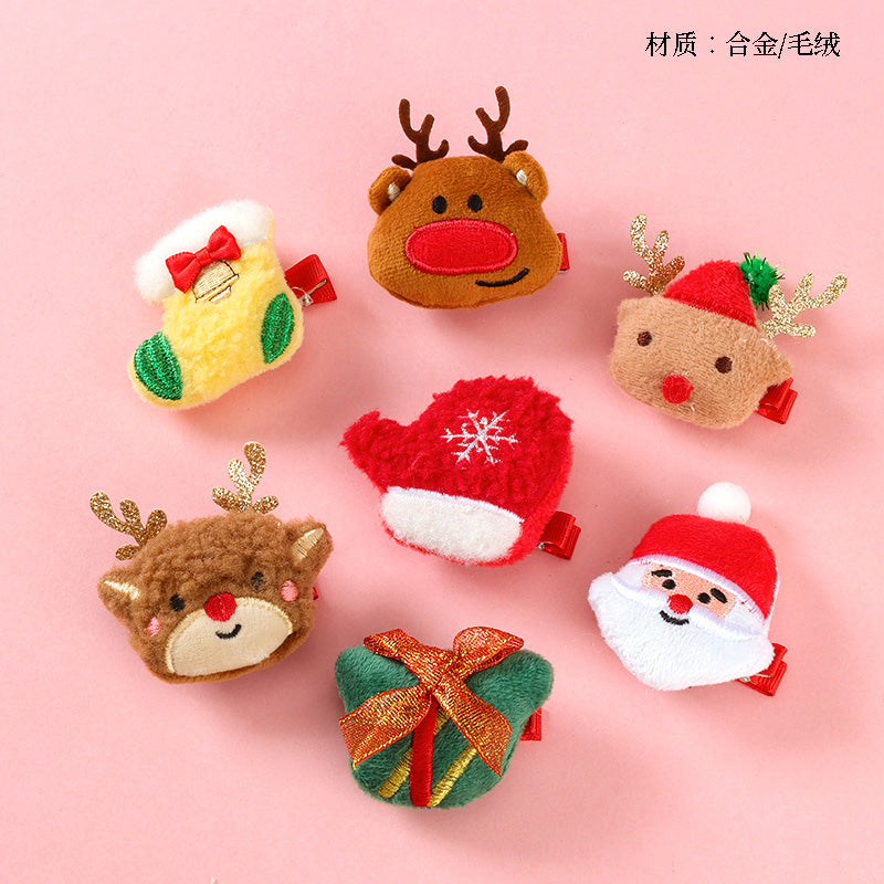 M42 Boxed Stuffed Christmas - themed Plush Duck - bill Clips