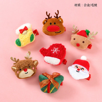 M42 Boxed Stuffed Christmas - themed Plush Duck - bill Clips