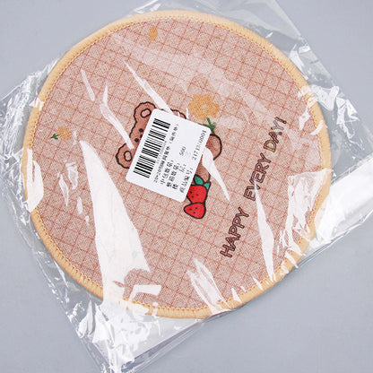20*20 Fine Linen Round Placemat (Heat Insulation Mat) M.28