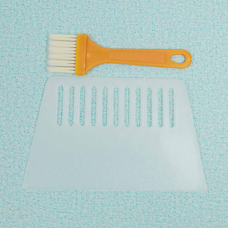 0818 Scraper & Barbecue Brush Set Food-Grade Silicone Heat-Resistant Grilling Tools M.64