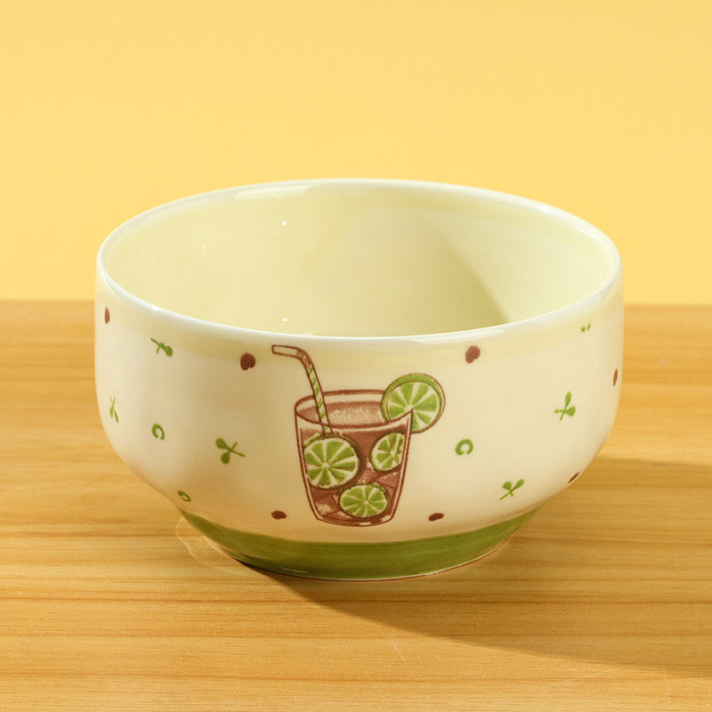 Yingshanhong 4.6-inch Zhiyue Bowl (Orange Lemon) M.18