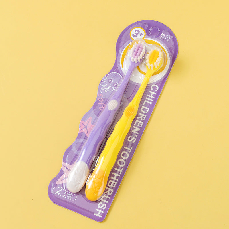 098 Kids Toothbrush 2 - Pack Extra Soft Bristles 3 - 10 Years Old Gum Care M.14