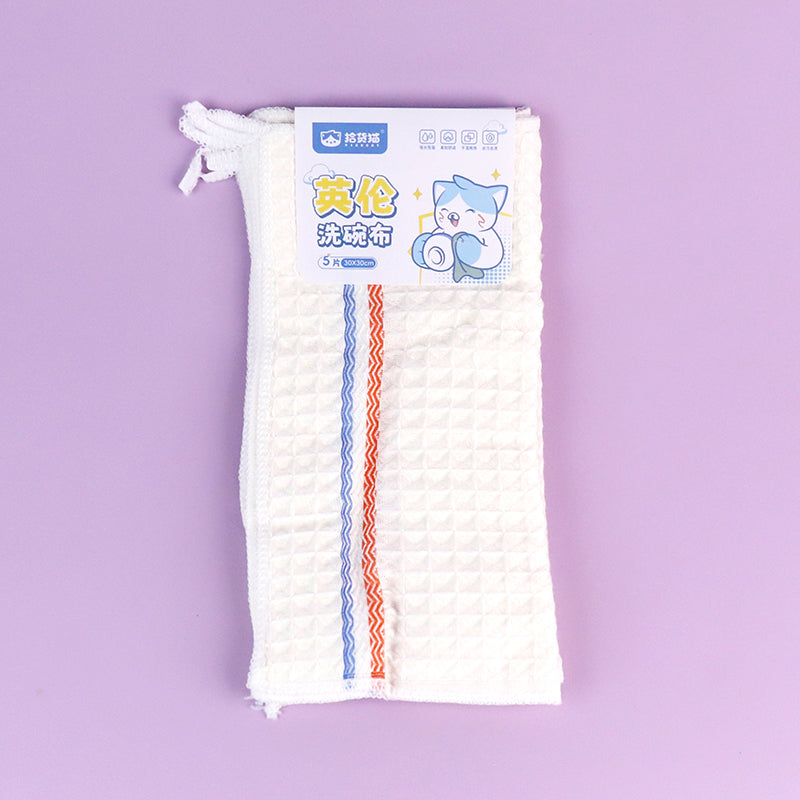 Item No.8150 British - Style Dishcloth (5 Pieces) M.68 JPDB