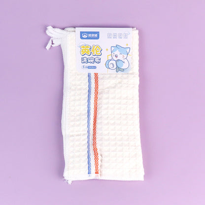 Item No.8150 British - Style Dishcloth (5 Pieces) M.68 JPDB