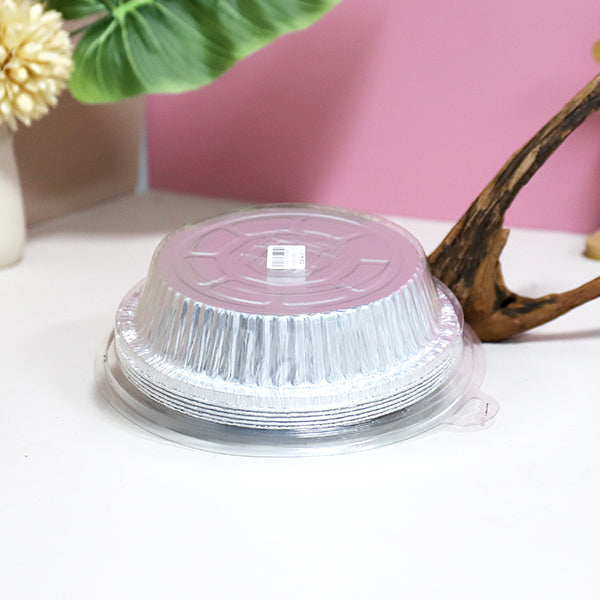 CHOREUSY Model 7682 Disposable Round Aluminum Foil Baking Pan (800 ML  5 Pcs)M.27