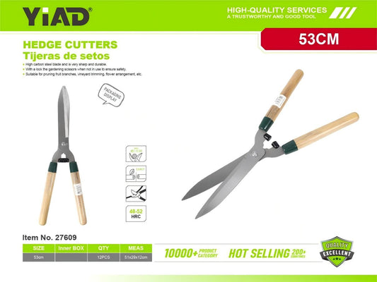 Wood-handled hedge shears M.33