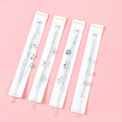 Three-in-One Cubic Zirconia Butterfly Bracelet  M.43