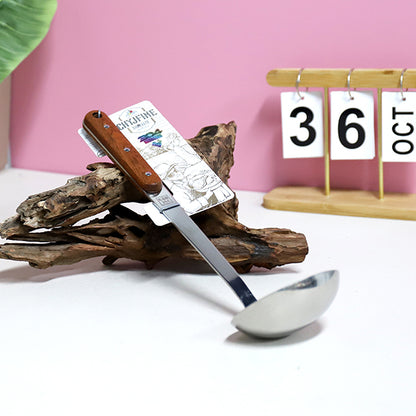 TF-211-304 Stainless Steel and Wooden Soup Spoon M.61 JPDB M.61