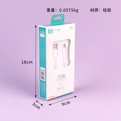 1.2m 120W Ultra-soft Frost-resistant Data Cable - Model L54 (Apple Compatible) A12JPDB