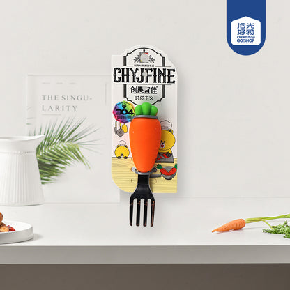 TF - 2120 304 Stainless Steel Kids' Carrot Spork M.66 JPDB