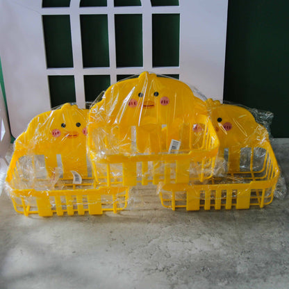 0567 Yellow Duck Trash Can (Square) M.23