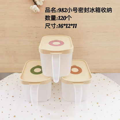 982 Small Sealed Refrigerator Storage Box Food-Grade PP Fresh-Keeping Food Container M.67