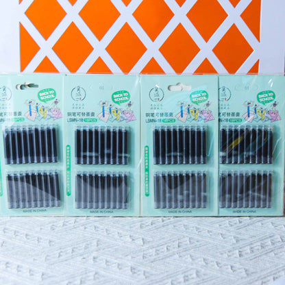 Premium Haopai 18 Black Fountain Pen Ink Cartridges M.82