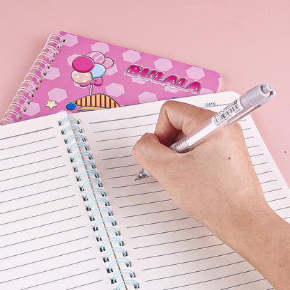 Premium XX - 2598 Bula La Silver Hot - Stamped Spiral Notebook (25K Size) M.81