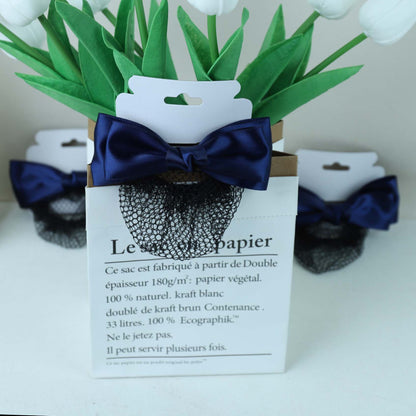 Minimalist Double-Layer Bow Hairnet M42