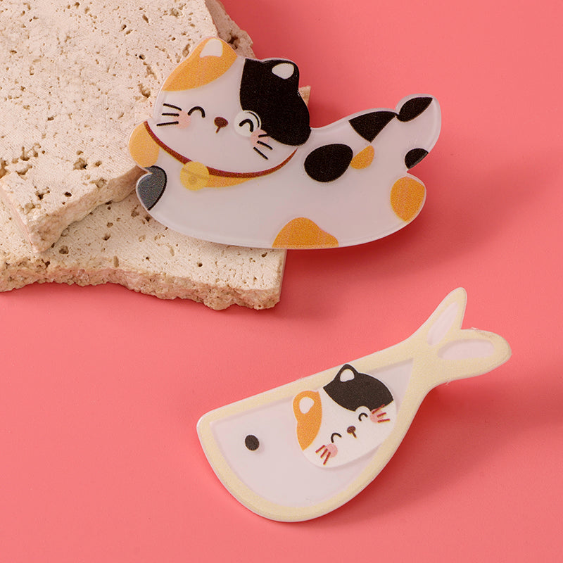 M42 Boxed Acrylic Duck Clips with Kitten Prints