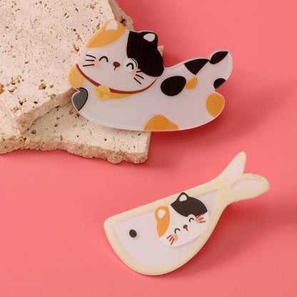 M42 Boxed Acrylic Duck Clips with Kitten Prints