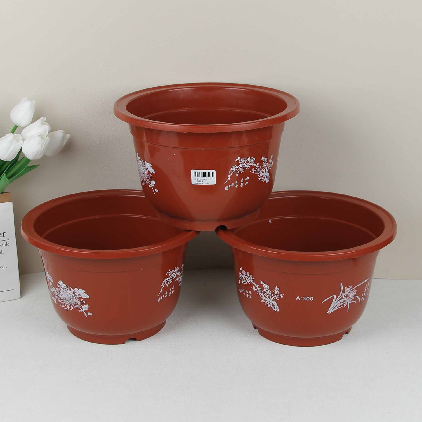 Mingzhu A300 Round Flowerpot (26*16.5)  M.12