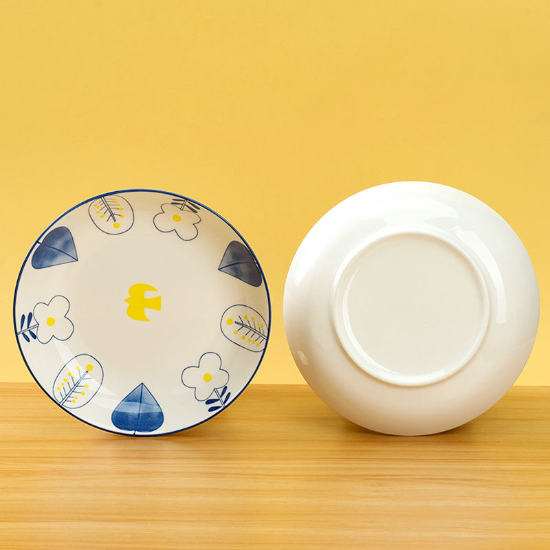 7 - inch Printed Cheese Plate (with the Pattern of “Spring Song”) M.66 JPDB