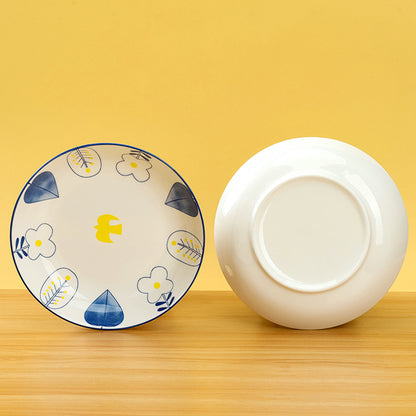 7 - inch Printed Cheese Plate (with the Pattern of “Spring Song”) M.66 JPDB