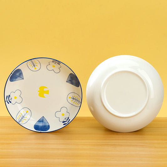 7 - inch Printed Cheese Plate (with the Pattern of “Spring Song”) M.66 JPDB