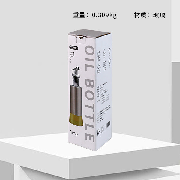 0025 "Rumengling" Themed Silver-Coated Glass Oil Bottle (300 mL) M.69 JPDB