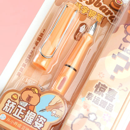 Premium XX-8669 Cute Capybara Surprise Blind Box Fountain Pen Gift Set M.82