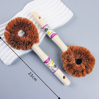Wooden Handle Red-Brown Pot Brush (029) M13