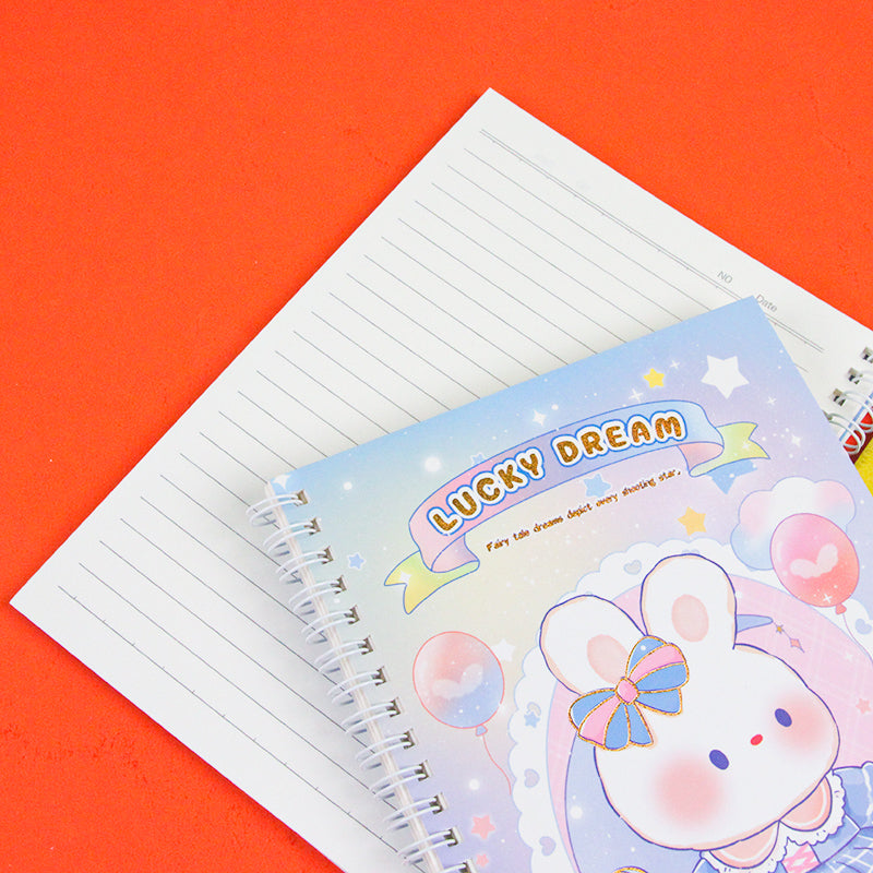 Premium A5 - 2121 A5 Side - Flip Coil Notebook with Random Covers M.81