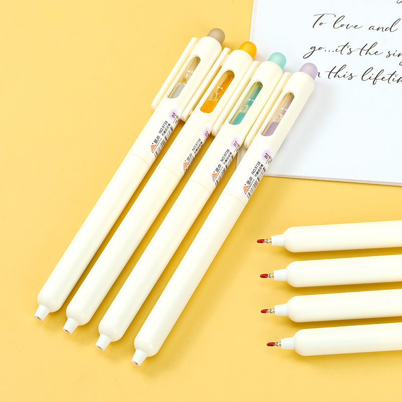 Bolígrafos de gel borrables Saint Point 9738 con diseño de reloj de arena. Combinan la capacidad de borrado con un diseño de reloj de arena, lo que los hace prácticos y llamativos. M.82