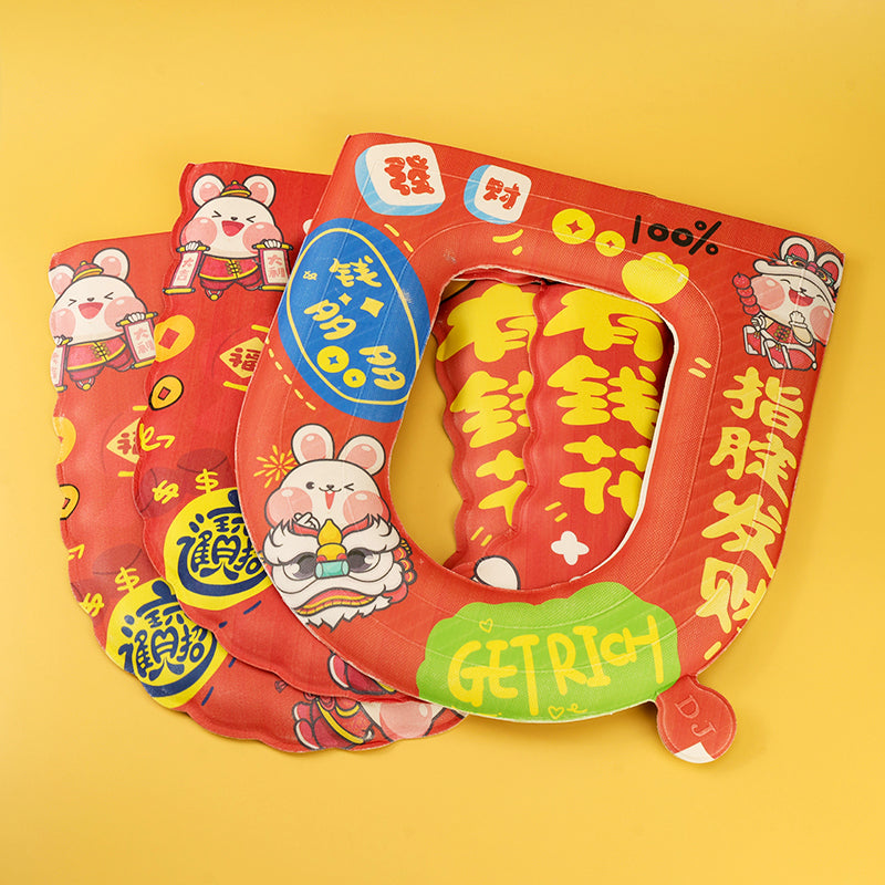 Cartoon-colored toilet seat cover (self-bagging) M.28