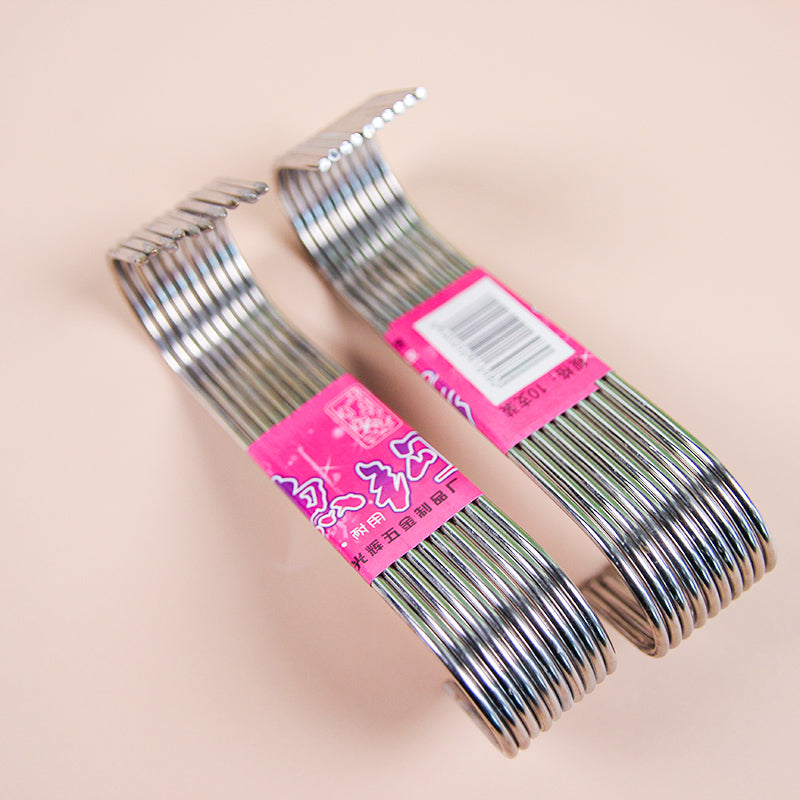 Jinhui Stainless Steel Pointed S - Hooks (10 Pieces)  M.16