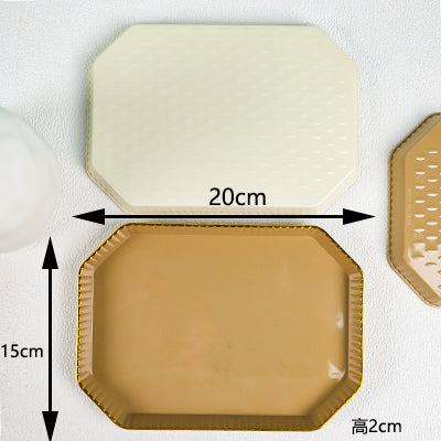 2628 Gilded Rectangular Plate M.20