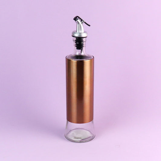 500ML Rose Gold Leather-Covered Oil Bottle "Ru Meng Ling" Model 0963 (No Packaging) M.69 JPDB