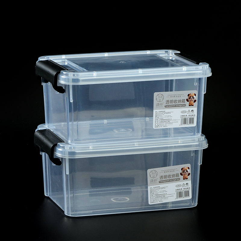 HT30578 Transparent Storage Box Thickened PP Material Sealed Dustproof Home Organizer M.67