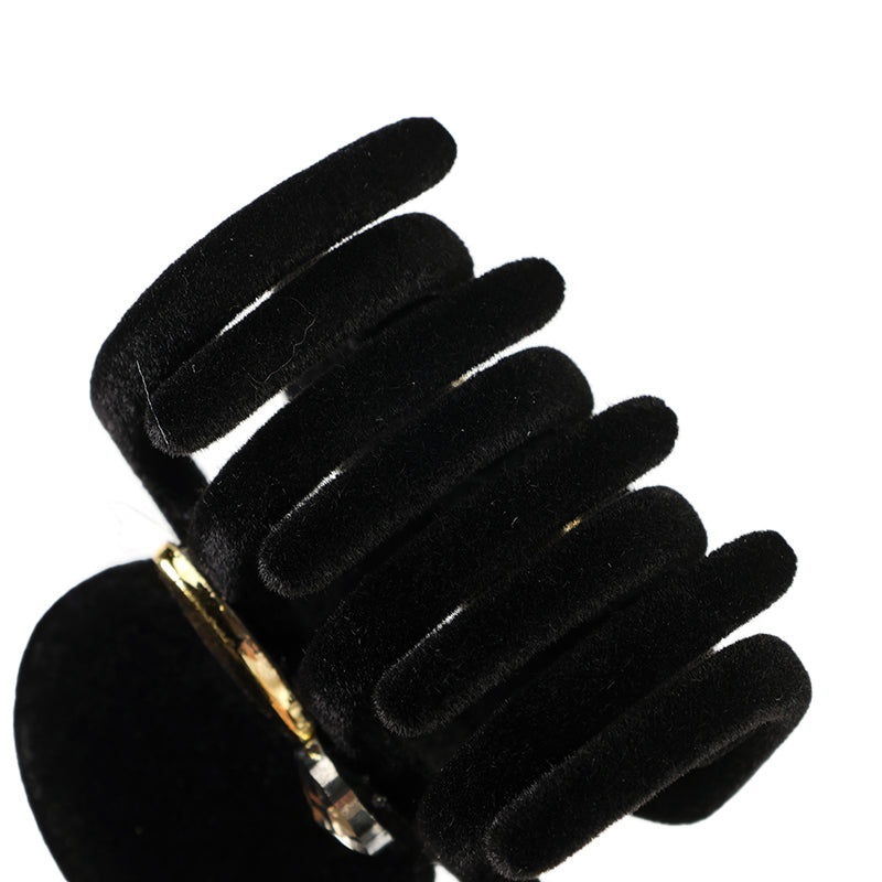 M42 Black Flocked Accessory Ponytail Holder in Box