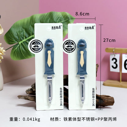 Model 4165 Mr Helmet Crescent-Shaped Pointed Fruit & Vegetable Peeler M.62 JPDB