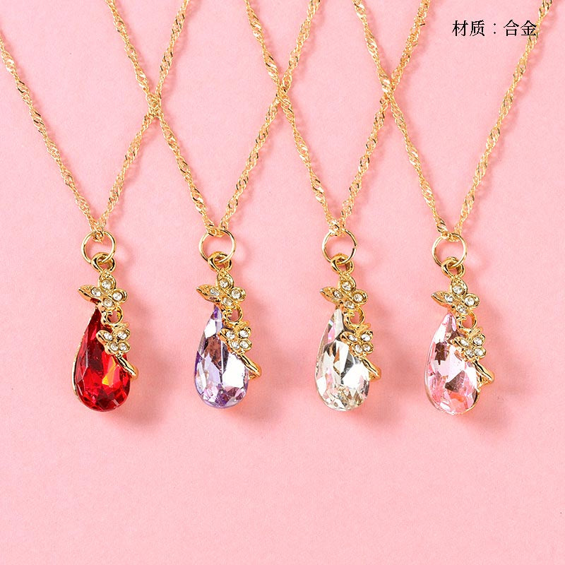 Butterfly - Love Crystal Necklace M.43